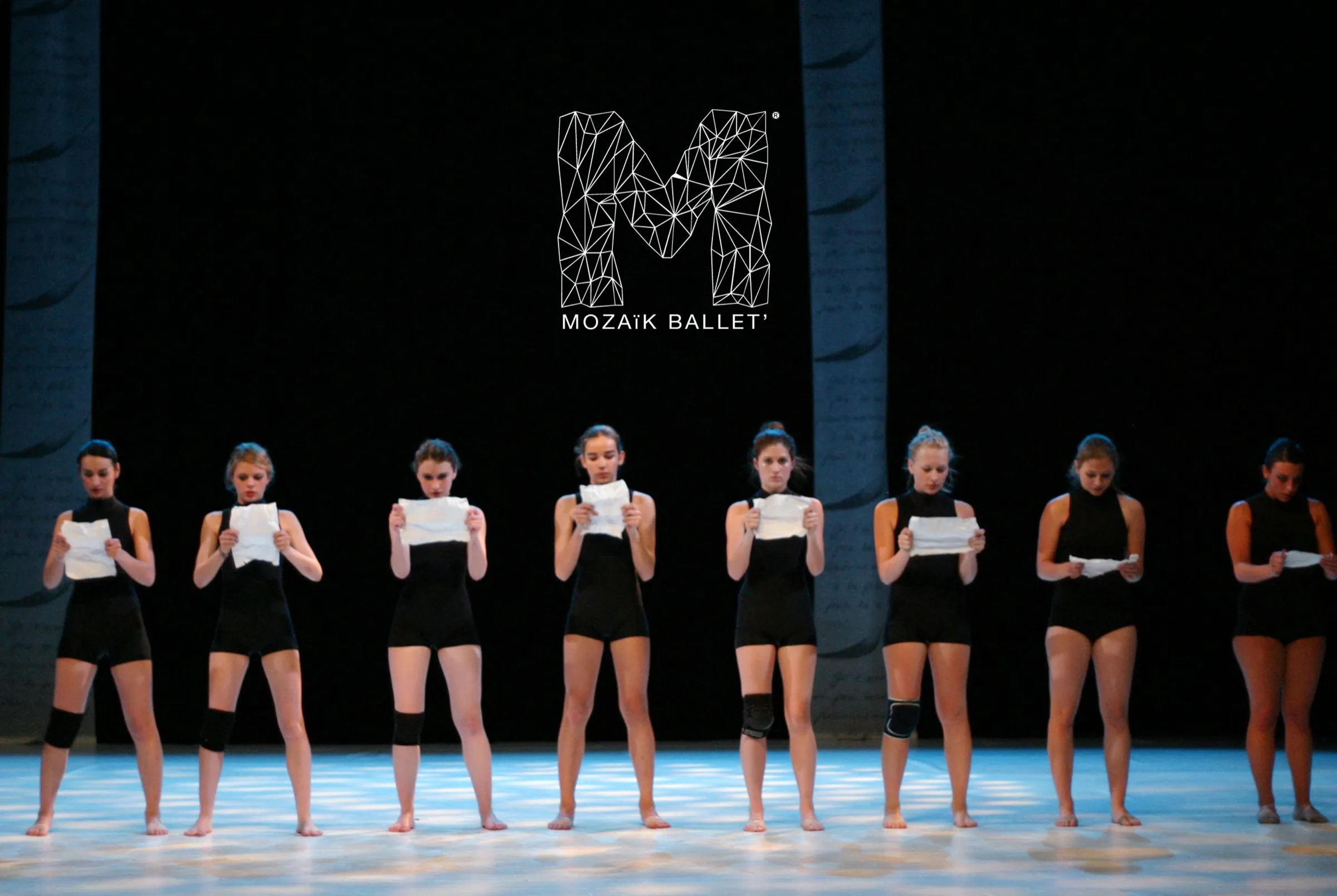 Ensemble de la compagnie en mouvement
